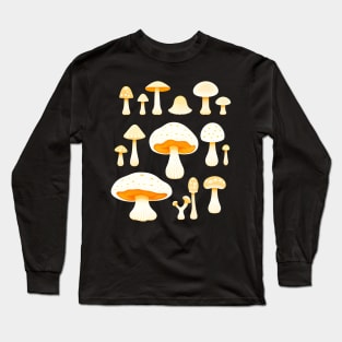 Mushroom Pattern Long Sleeve T-Shirt